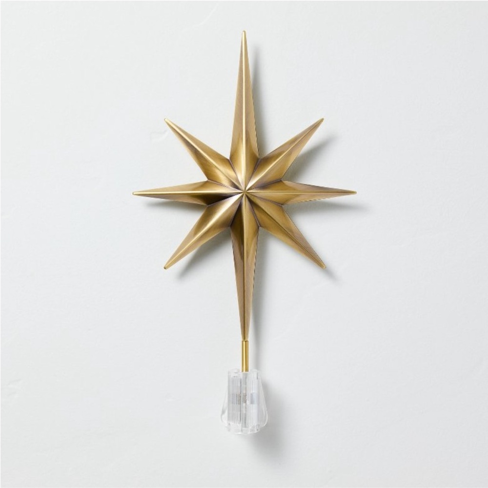 13" Brass Star Tree Topper - Hearth & Hand™ with Magnolia
